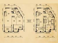东原18912室2厅1卫128.6㎡户型图