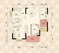 壹江城2室2厅1卫69.9㎡户型图