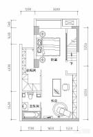 凡阁SOCO2室2厅2卫户型图