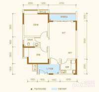 万友七季城品2室2厅1卫62.7㎡户型图