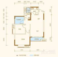 万友七季城品2室2厅1卫70.9㎡户型图