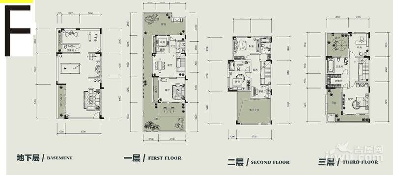 鲁能领秀城普通住宅373.5㎡户型图