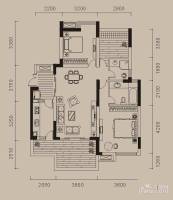 浩博方山境2室2厅2卫97㎡户型图