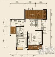 康田漫城2室2厅1卫62㎡户型图