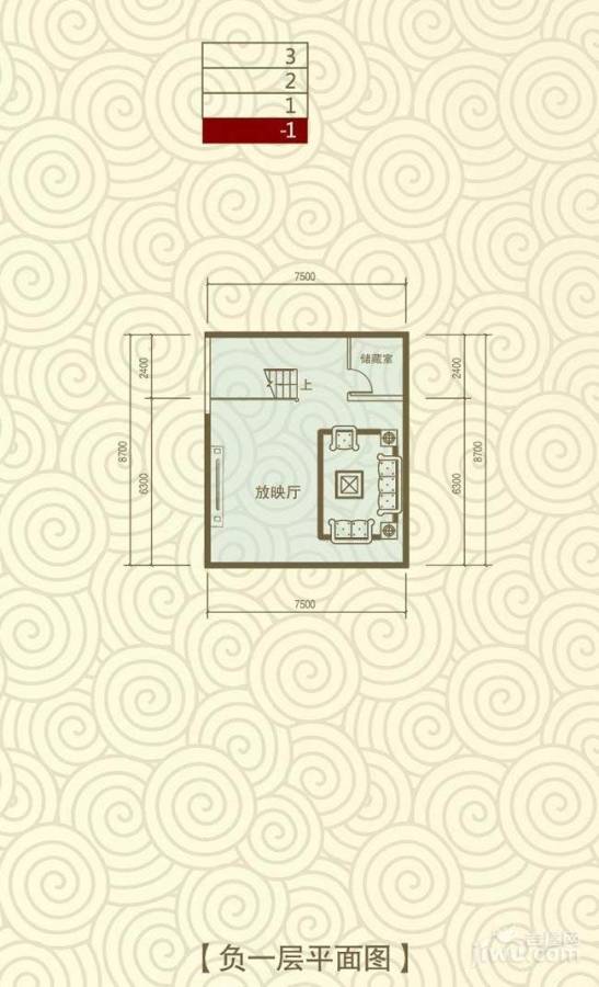 五星国色天香6室2厅4卫288.7㎡户型图