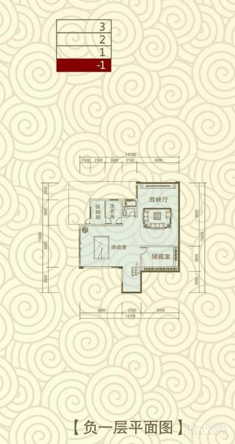 五星国色天香6室3厅4卫390.2㎡户型图