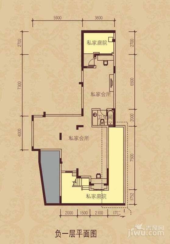 旭辉朗香郡栖郡3室3厅2卫242㎡户型图