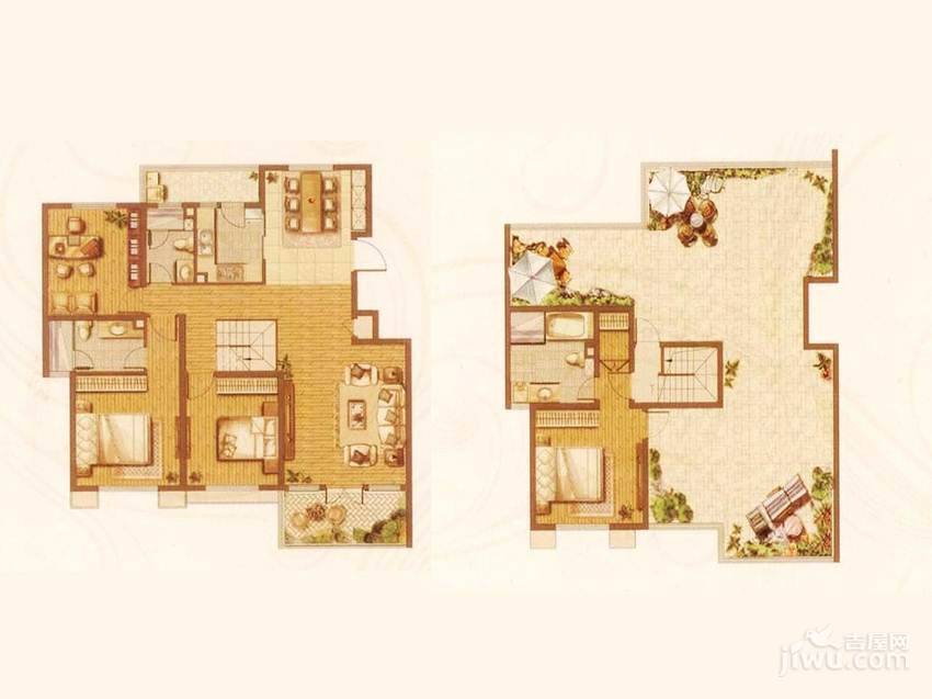 爱涛逸珍公馆4室2厅3卫188㎡户型图