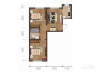 新城丽景2室1厅1卫80.9㎡户型图