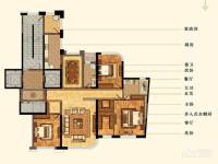 明秀庄园3室2厅2卫180㎡户型图