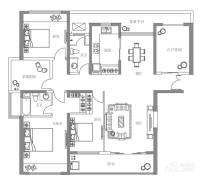 绿地西水东3室2厅2卫165㎡户型图