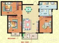 首创隽府3室2厅1卫102㎡户型图
