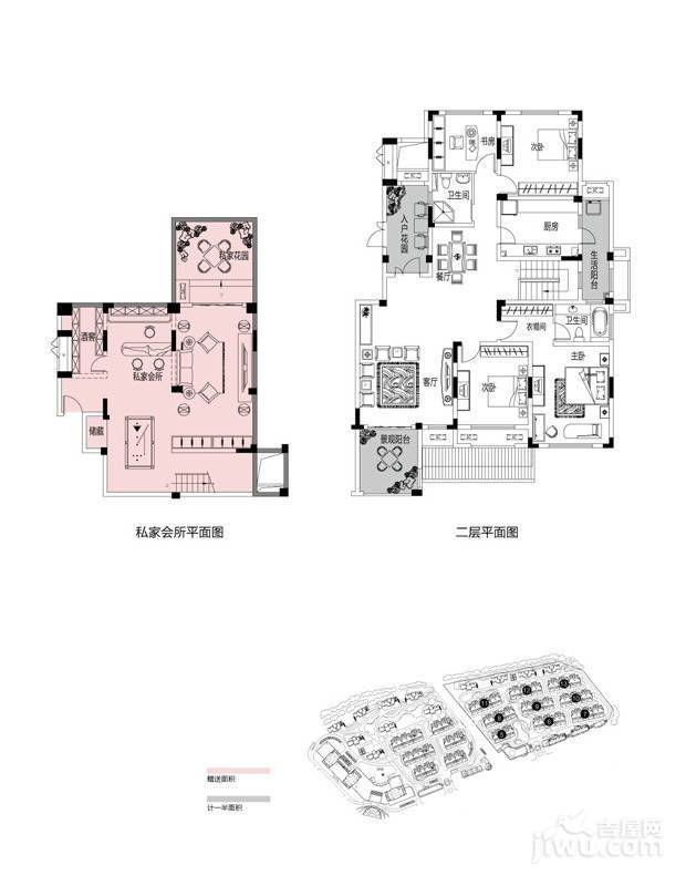 金科米兰米兰4室2厅2卫190㎡户型图