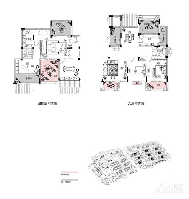 金科米兰米兰4室2厅2卫128㎡户型图