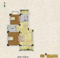 天力百好锦园2室2厅1卫88.1㎡户型图