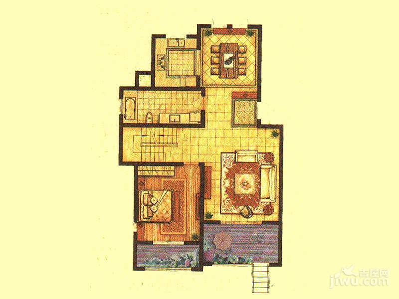 天池湾3室2厅3卫177.1㎡户型图