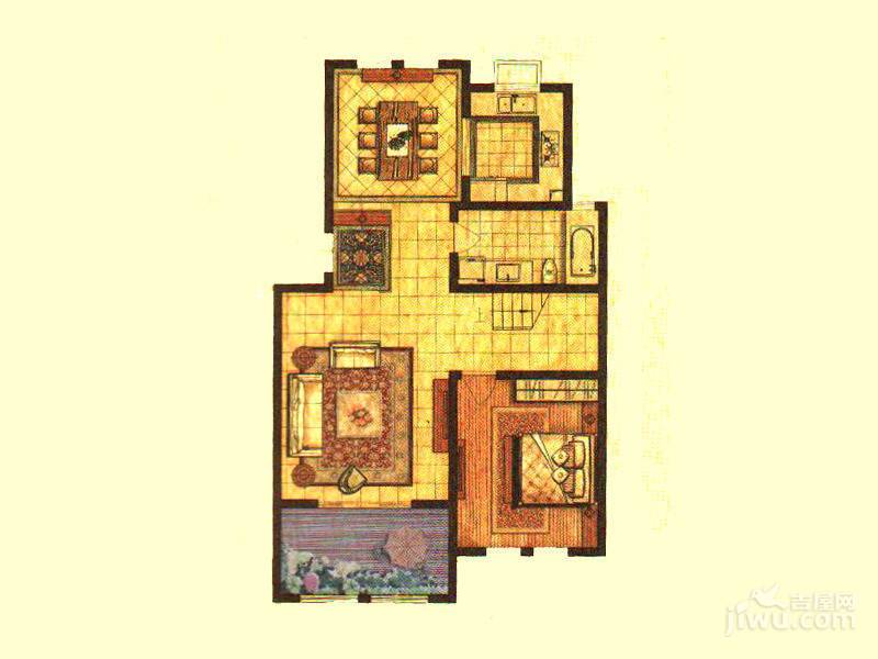 天池湾3室2厅3卫159㎡户型图