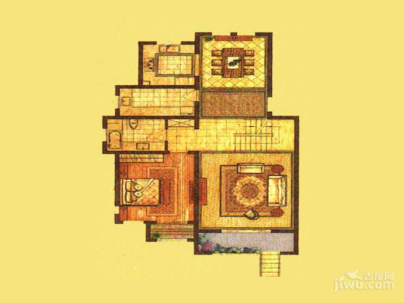 天池湾3室2厅3卫197.4㎡户型图