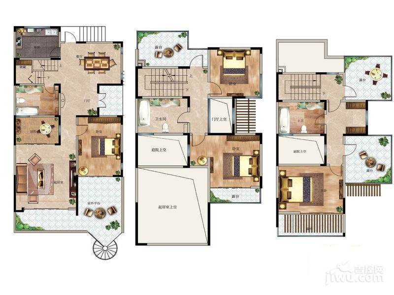 海尔产城创原乡小镇普通住宅290㎡户型图