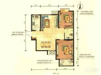 鲁商蓝岸国际2室2厅1卫90㎡户型图