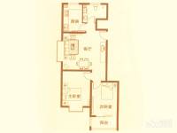 凤海苑2室1厅1卫91.8㎡户型图
