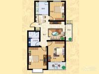 莱西金桂花园3室2厅1卫95.3㎡户型图