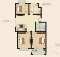 墨香东郡3室1厅1卫101.3㎡户型图