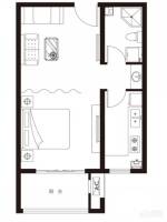 慧海园三期3室2厅1卫112.4㎡户型图