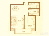凤海苑1室2厅1卫90.7㎡户型图