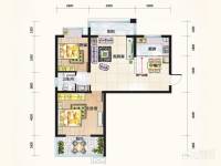 凯旋新城嘉苑2室2厅1卫101.8㎡户型图