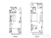 中环城2室2厅1卫72㎡户型图