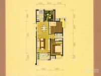 柏庄春暖花开2室2厅1卫102㎡户型图