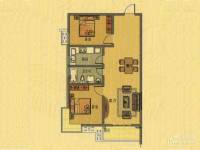 锦绣豪庭2室2厅1卫93㎡户型图