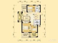 东冠繁华逸城2室2厅1卫89㎡户型图
