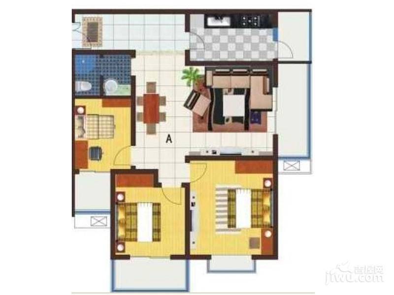 正天润城3室2厅2卫131㎡户型图