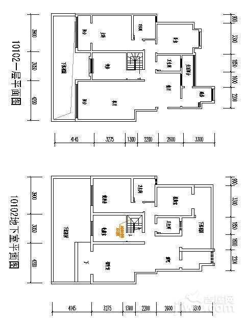 航天常青苑3室2厅2卫148.3㎡户型图