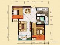 中铁万和城2室2厅1卫78.4㎡户型图
