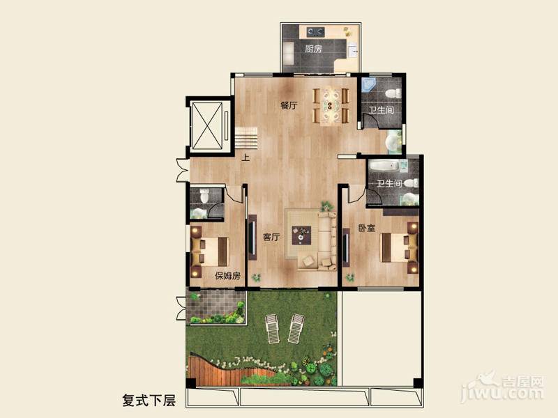 中央花园5室2厅6卫324.2㎡户型图