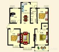 河畔春天4室2厅1卫136㎡户型图