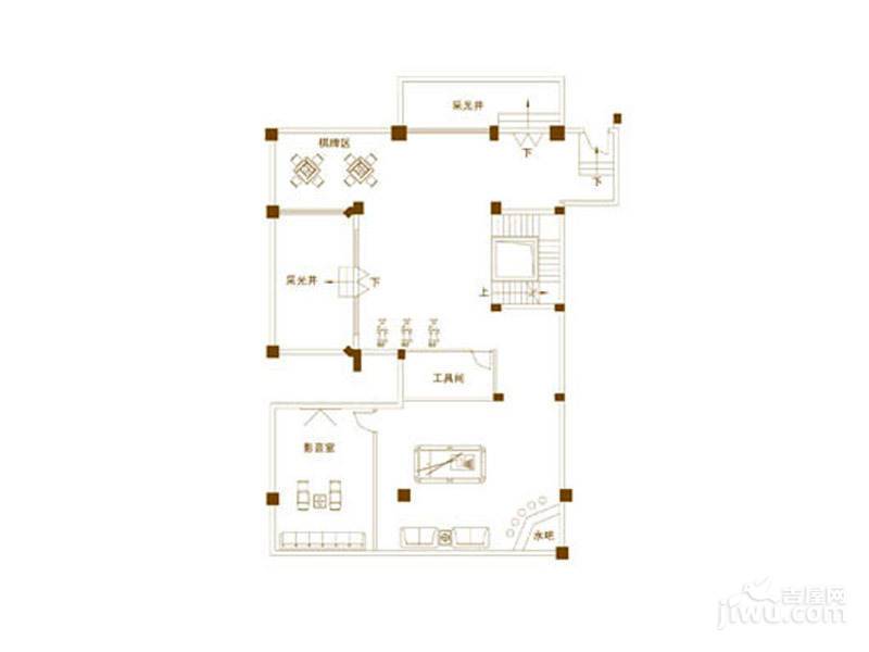 龙旺康桥丹堤普通住宅250㎡户型图