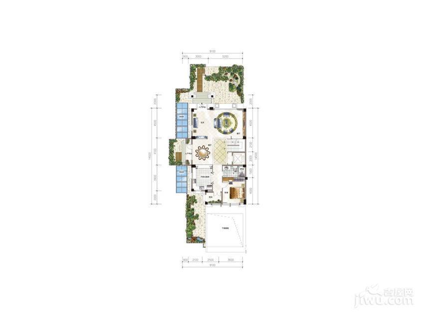 乌龙江大区勃朗郡普通住宅200㎡户型图