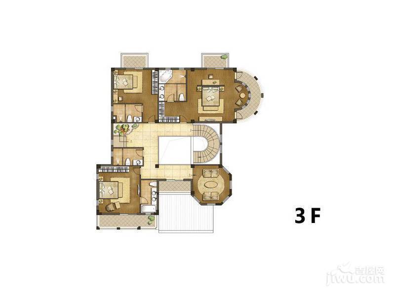 云亩天朗富仕山普通住宅642㎡户型图