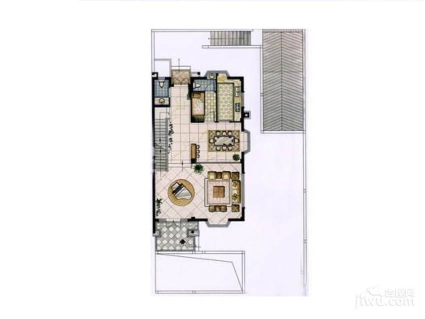 禹洲鼓山一号4室3厅5卫500㎡户型图