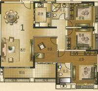 保利香槟花园4室2厅0卫139㎡户型图