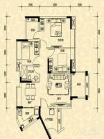 尚观御园3室2厅1卫92㎡户型图