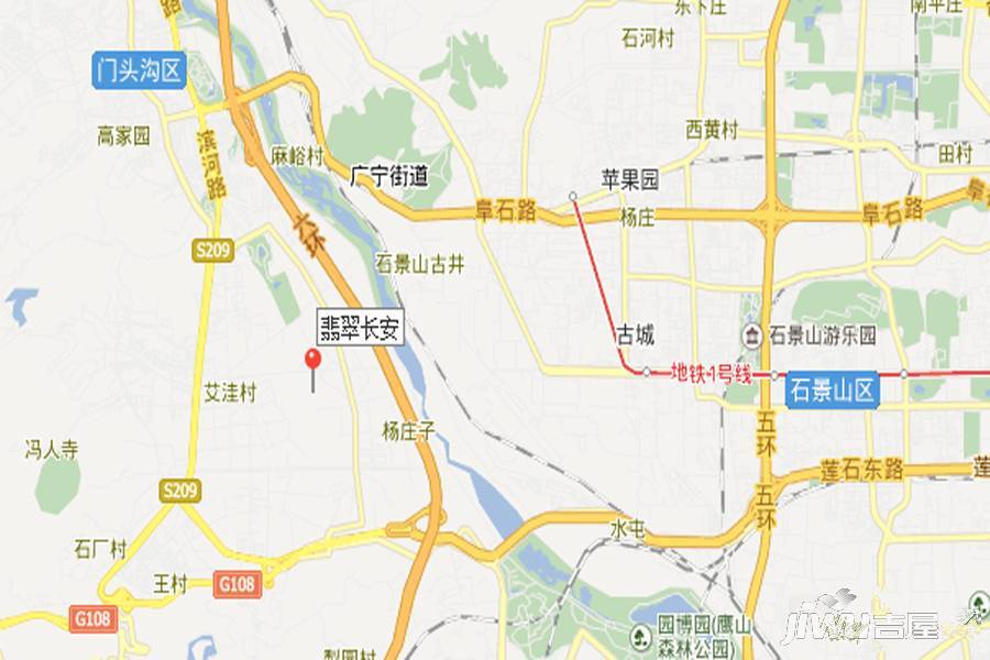 中国铁建万科翡翠长安位置交通图