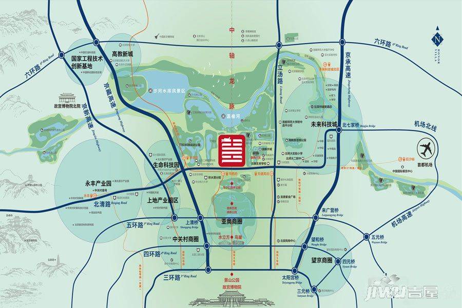 北京城建龙樾华府位置交通图