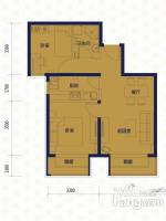 中国铁建·国际城·8号2室2厅1卫70㎡户型图