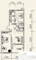 高教新城·学区嘉园2室1厅1卫90㎡户型图