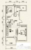 高教新城·学区嘉园2室1厅1卫90㎡户型图